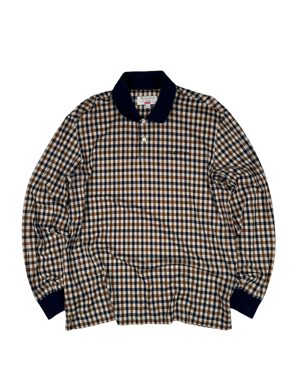 Aquascutum X Supreme Checked Longsleeve T Shirt - Large