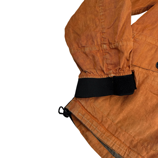 Stone Island 2011 Orange Lino Zipped Jacket - Large