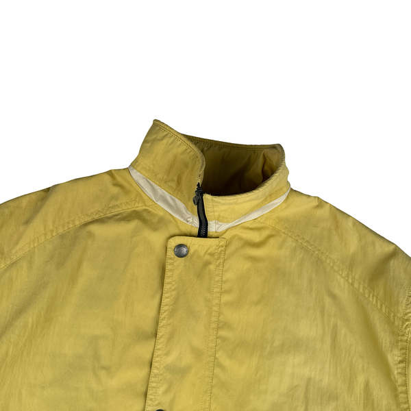 Baracuta Yellow Quilted Zipped Jacket - Large