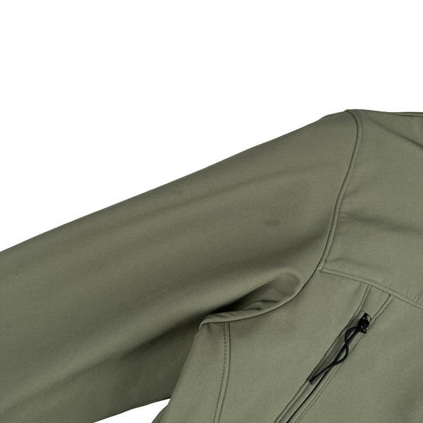 CP Company Khaki Soft Shell R Fleece Lined Hooded Jacket - XXL