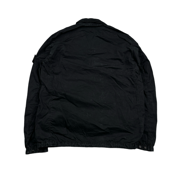Stone Island 2021 Black Cotton Overshirt - XXL