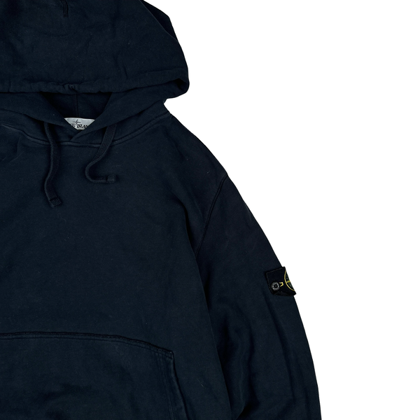 Stone Island 2018 Navy Cotton Pullover Hoodie - XXL