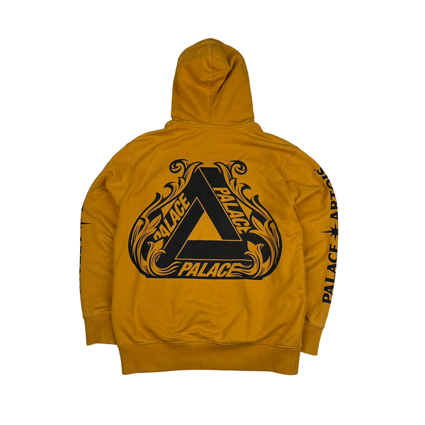 Palace Artois Orange Spellout Thick Hoodie - Medium