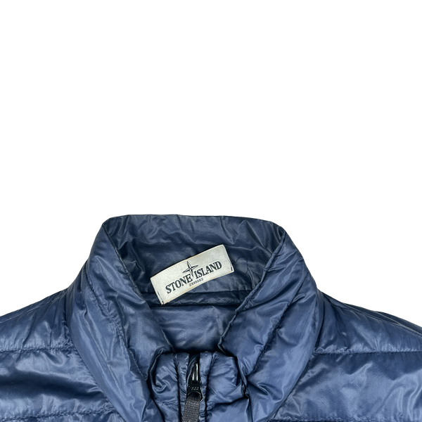 Stone Island Blue Micro Rip Stop Down Packable Jacket - XL