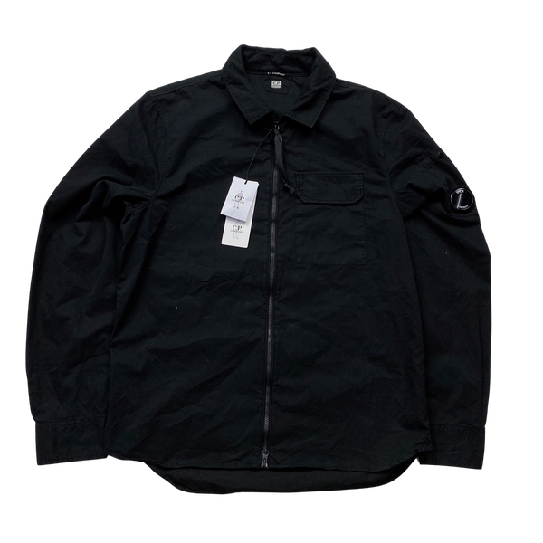 CP Company Black Cotton Overshirt - Medium