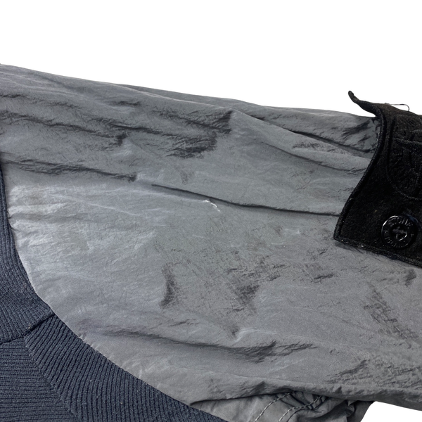 Stone Island Grey Articulated Anatomy Nylon Metal Bomber Jacket - XXL