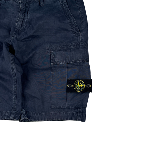 Stone Island 2018 Navy Cargo Shorts - 31"