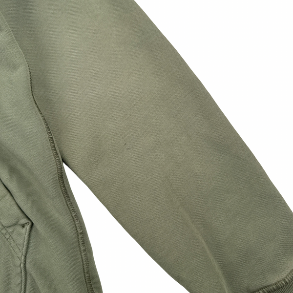Stone Island 2020 Green Cotton Pullover Hoodie - Small