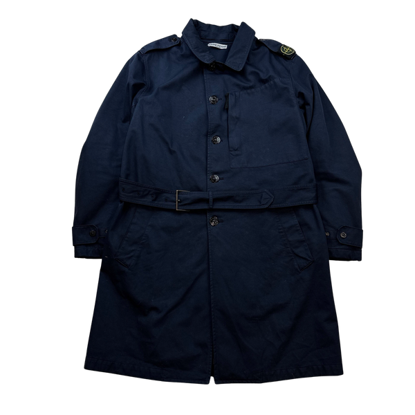 Stone Island 2011 Navy Raso-R Trench Coat - XL