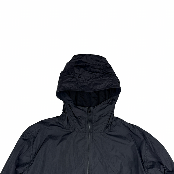 Stone Island 2023 Black Garment Dyed Crinkle Reps Jacket - Large