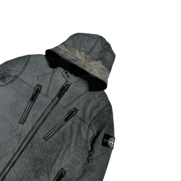 Stone Island Liquid Reflective 2011 Fleece Lined Jacket - Medium