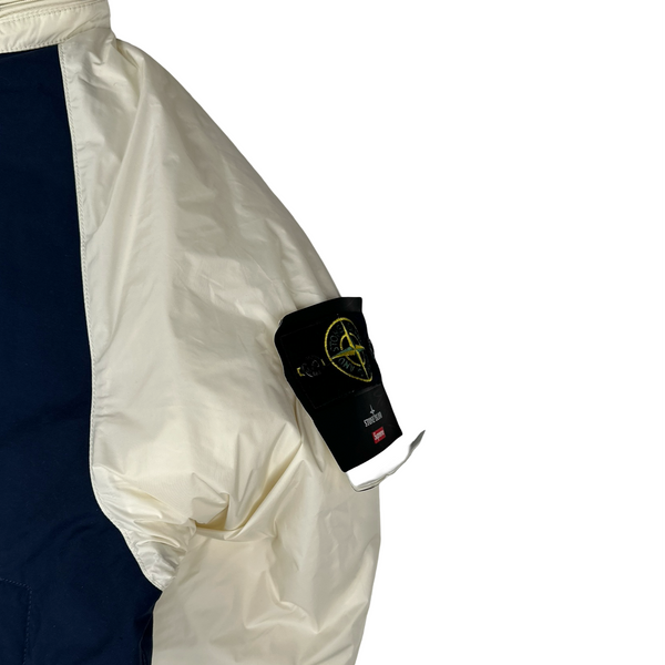 Stone Island x Supreme 2023 Tela Logo Reversible Down Puffer Jacket - Small