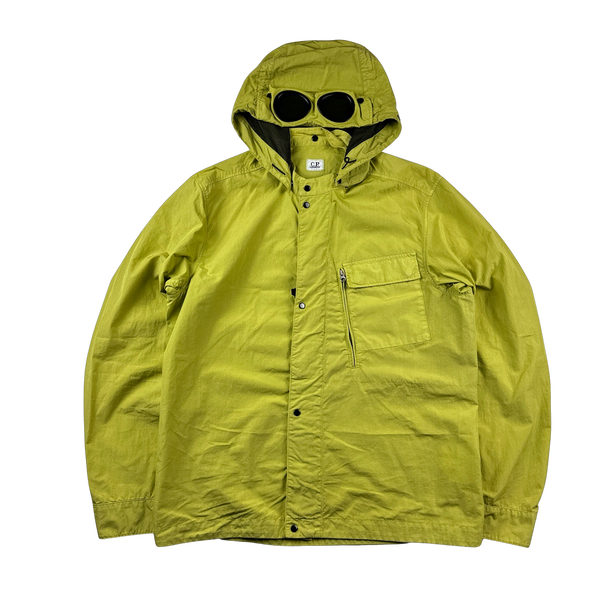 CP Company 50 Fili Green Goggle Jacket - Large