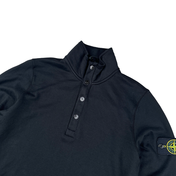 Stone Island 2017 Black Cotton Pullover Jumper - Small