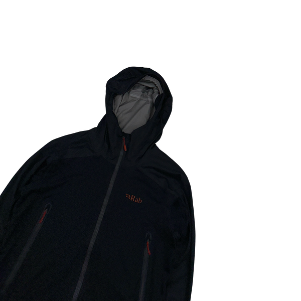RAB Dark Grey Zipped Lightweight Soft Shell Jacket - Small
