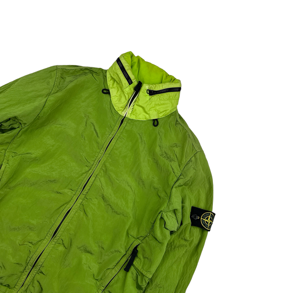 Stone Island 2016 Lime Nylon Metal Tyveck Shield Jacket - Medium