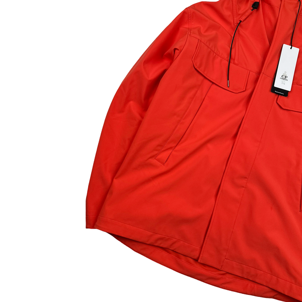 CP Company Corel Red Soft Shell R Hooded Jacket - Large