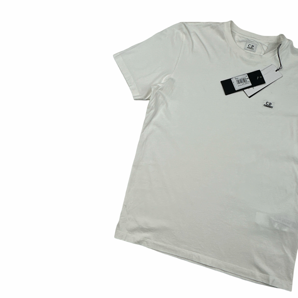 CP Company White Spellout T Shirt - Small