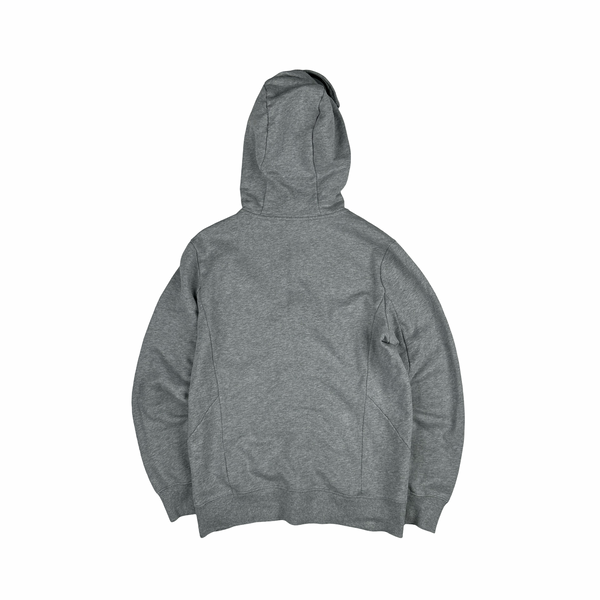 CP Company Grey Cotton Goggle Hoodie - Large