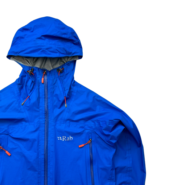 RAB Blue Zipped Waterproof Raincoat - Small