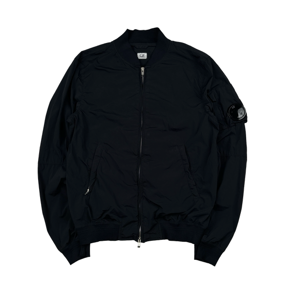 CP Company Black Nycra Lightweight Bomber Jacket - XL