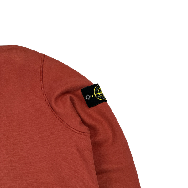 Stone Island 2021 Brick Red Crewneck Sweatshirt - Small
