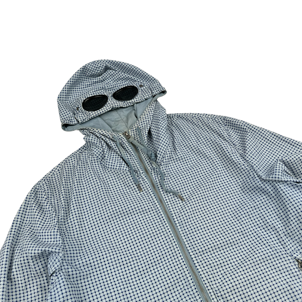 CP Company Blue Diamond Print Goggle Cotton Jacket - XL