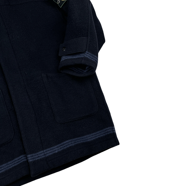 Stone Island Green Edge Vintage Wool Duffle Coat - Medium