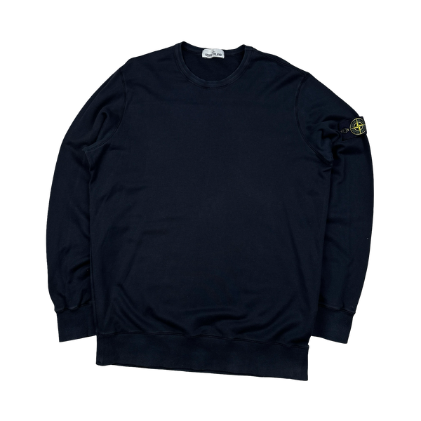 Stone Island 2017 Navy Cotton Pullover Crewneck Jumper - XXL