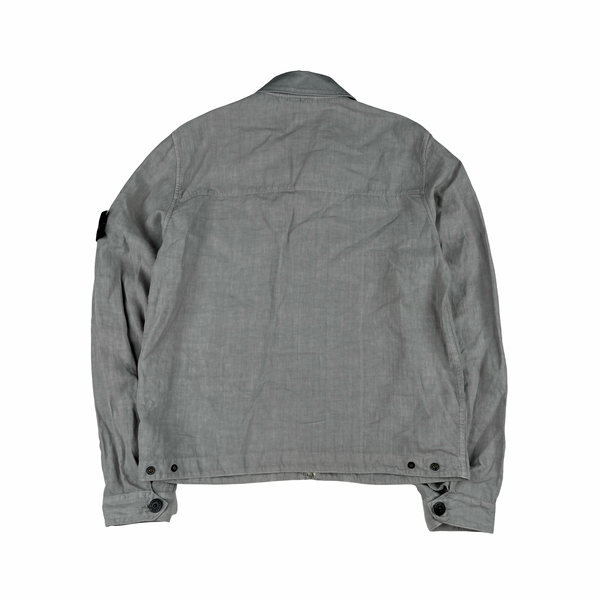 Stone Island 2008 Lino Flax Linen Lightweight Jacket - Large