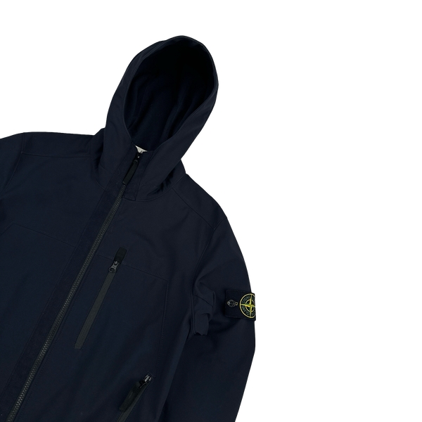Stone Island 2018 Navy Soft Shell R Jacket - Small