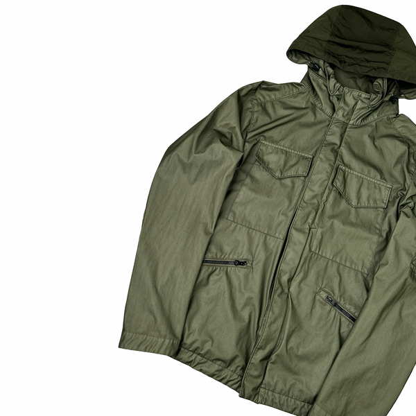 CP Company Dyed Bi Mesh Green Jacket -  Medium