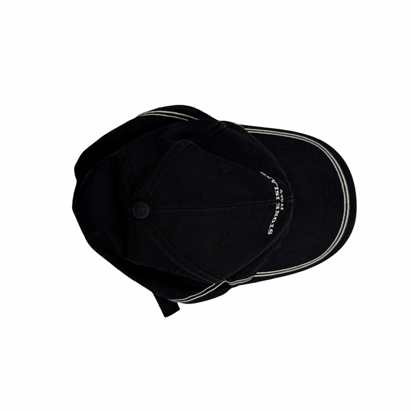 Stone Island 2005 Black White Rim Spellout Cap