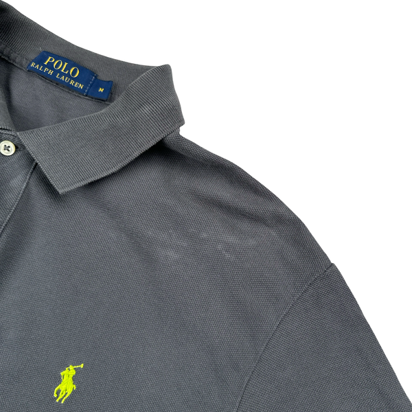 Ralph Lauren Grey Cotton Polo Shirt - Medium