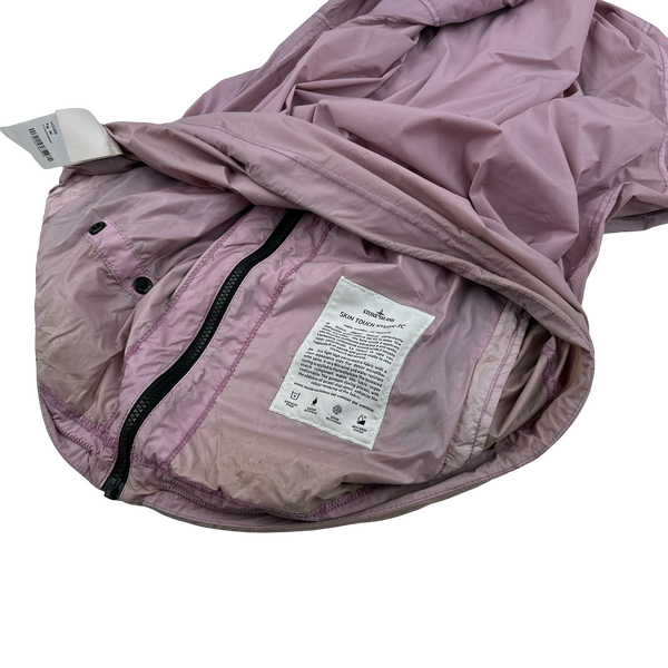 Stone Island 2020 Pink Skin Touch Nylon Hooded Jacket - Medium