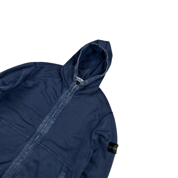 Stone Island 2013 Navy Cotton Zipped Hoodie - XXL