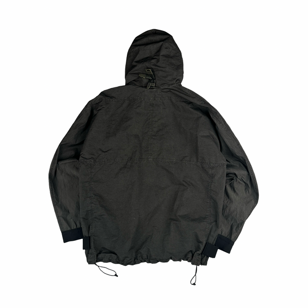 Nemen Grey Nylon Hooded Lightweight Jacket - Large