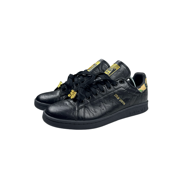 BAPE X Stan Smith 30th Anniversary Black Camo Leather Trainers - UK 7
