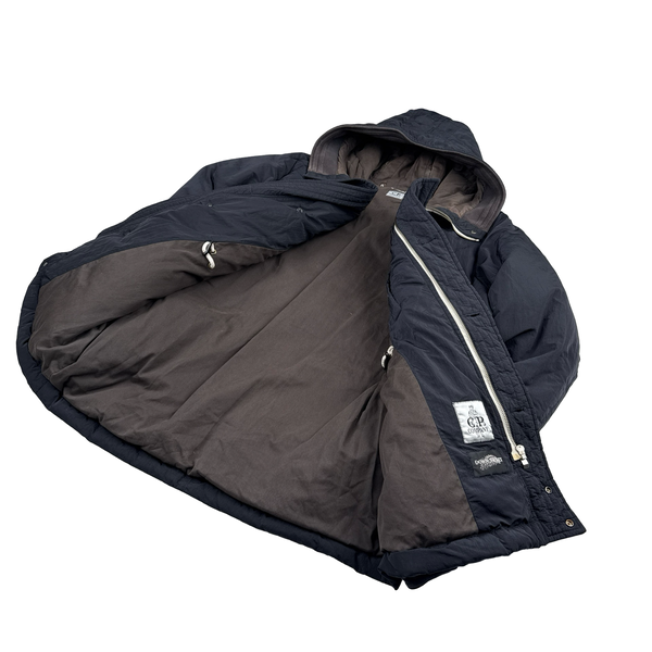 CP Company 2010 Black Chrome Down Filled Puffer Jacket - Medium