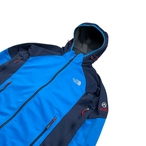 North Face Blue Windstopper Summit Series Waterproof Shell Jacket - Small