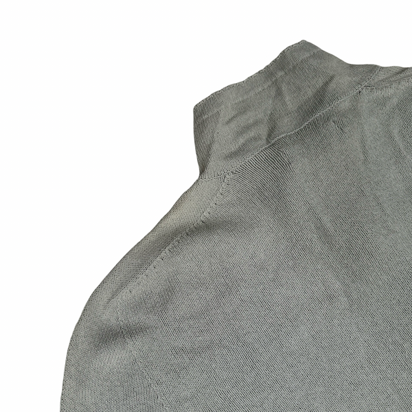 Stone Island Grey Knitted Cotton Pullover Jumper - Large