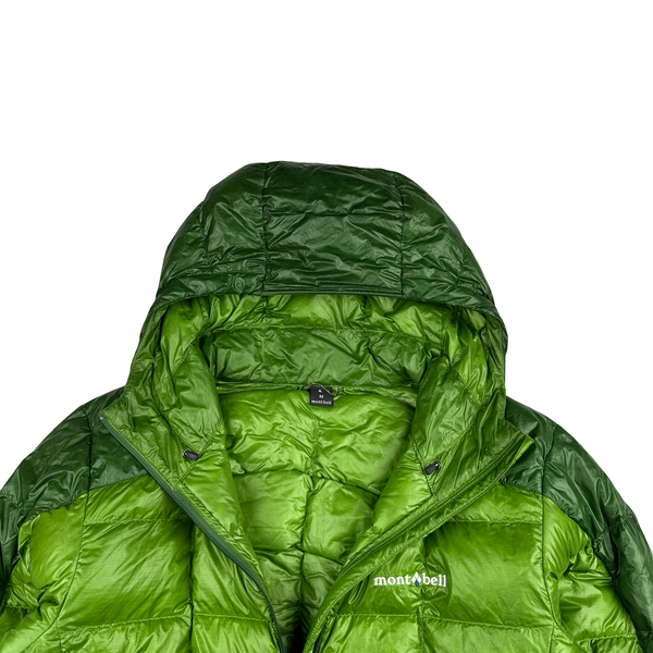 Montbell Green Lightweight Down Filled Ripstop Puffer Jacket - Medium