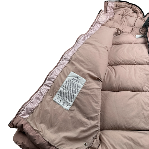 Stone Island 2022 Pink Naslan Light Watro Down TC Puffer - XL
