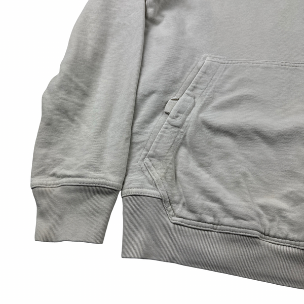 Stone Island 2018 Cream Cotton Hoodie - Medium