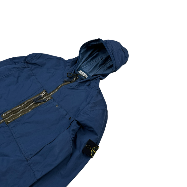Stone Island 2010 Navy Resin Treated Nylon Jacket - XL