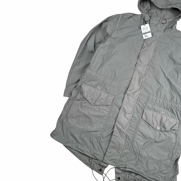 Stone Island 2025 Nylon Smerigliato Grey Ghost Piece Jacket - XL