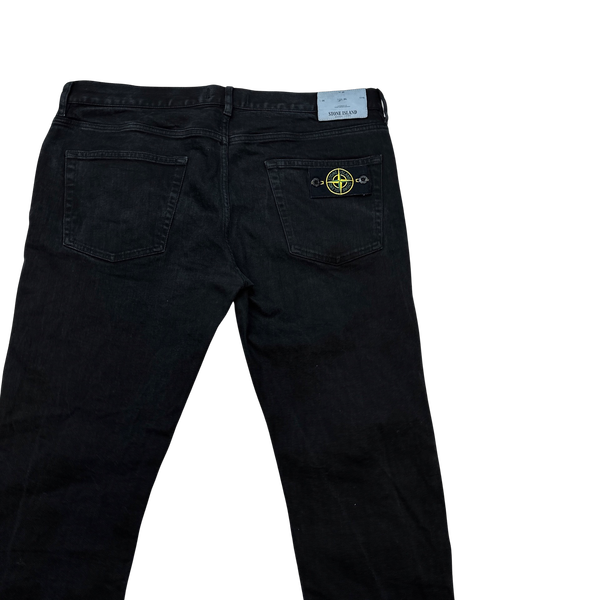 Black stone island jeans sale discount