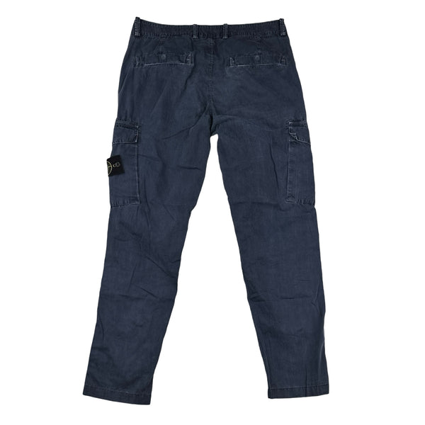 Stone Island 2017 Navy Cotton Twill Cargos - 32"