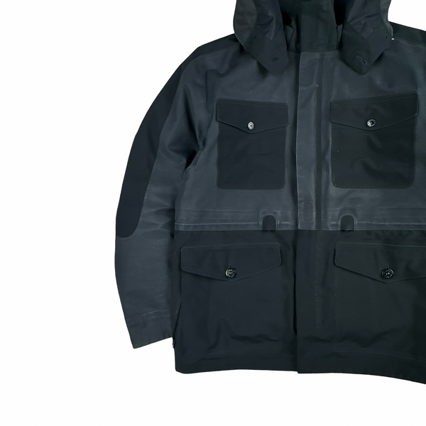 Stone Island 2017 Waterproof Down Lined Navy Ghost Tank Shield Jacket - Large