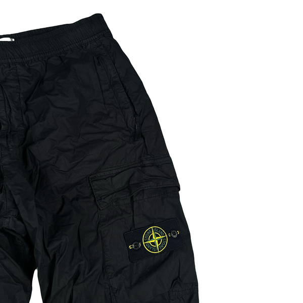 Stone Island 2023 Black RE T Cargo Trousers - 34"